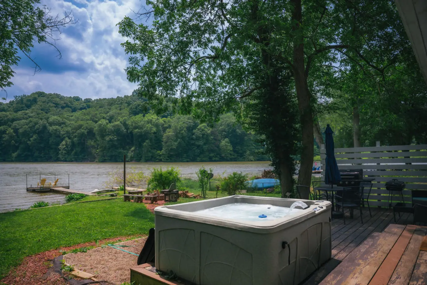 Photo 2 of Lake front cabin peaceful , hot tub, and fire pit