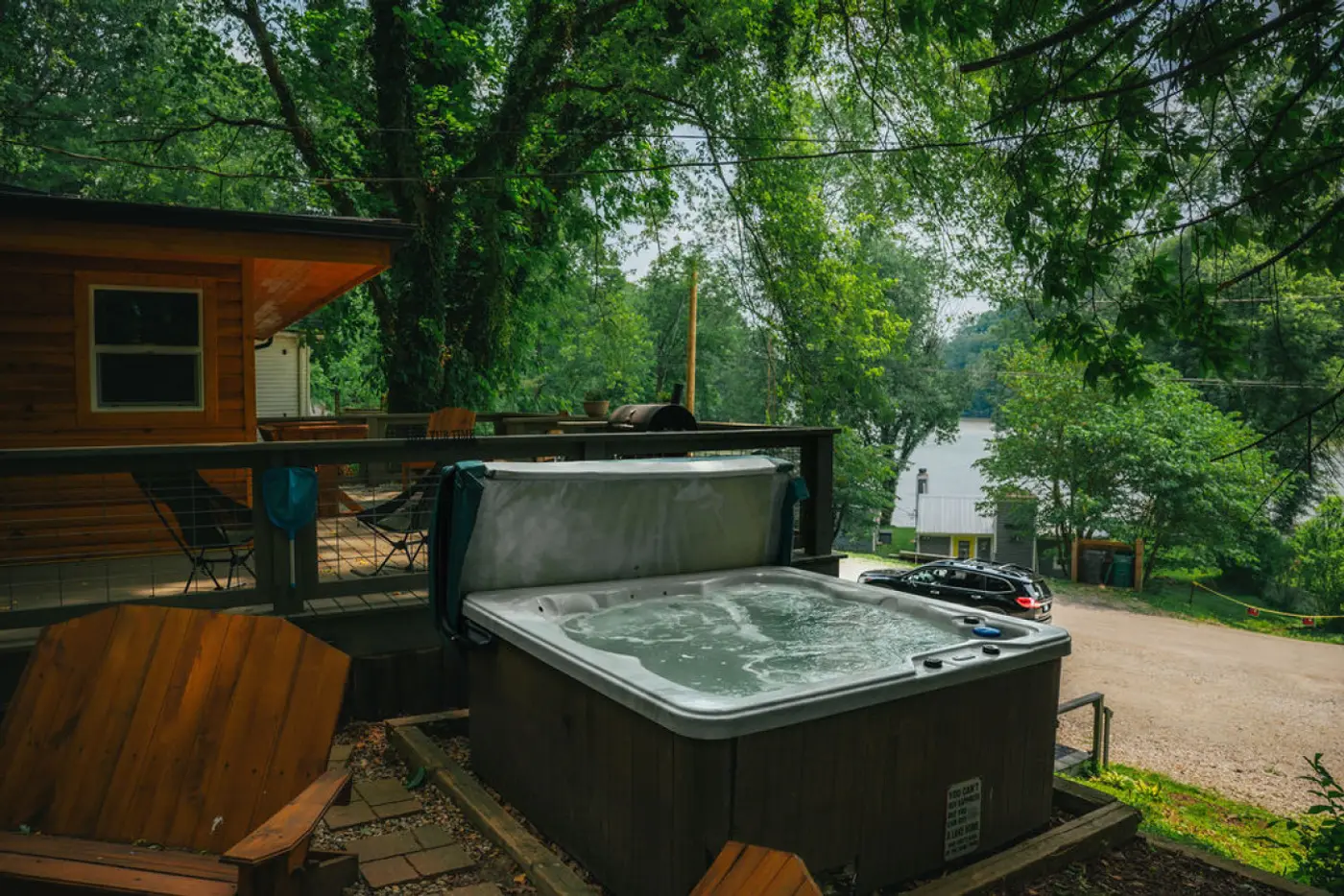 Photo 2 of Lakefront Hilltop cabin Hot tub Firepit